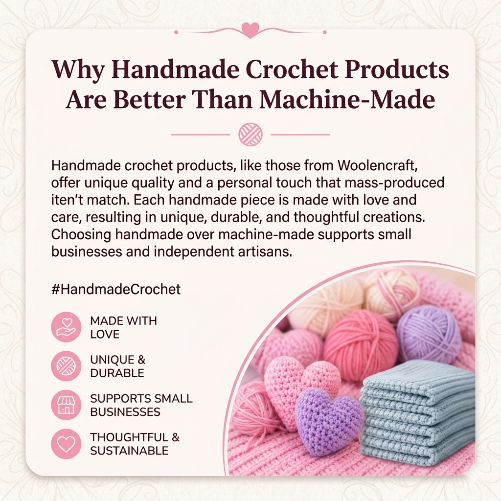 Handmade Crochet Products Are Better Than Machine-Made