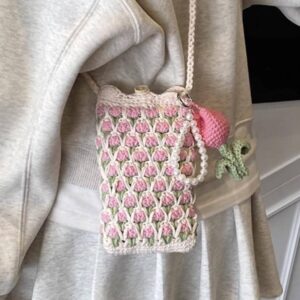 handmade woolen crochet sling bag