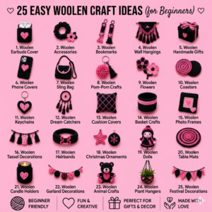 25 Easy Woolen Craft Ideas for Beginners